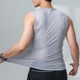 thumbnail image 4 of Timegard Tank Tops Men Plus Size Breathable Workout Running Tee Shirts Round Neck Sleeveless Loose Top, 4 of 5