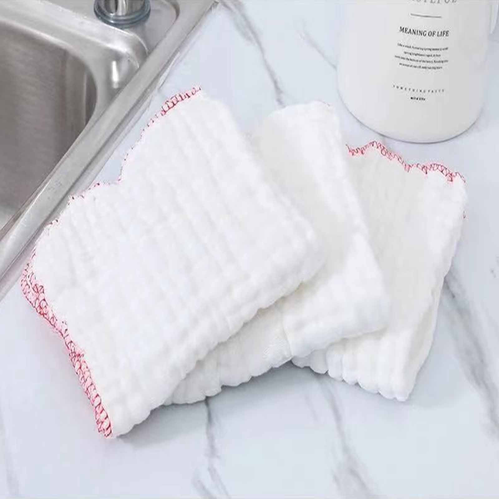 Chmadoxn Dorm Room Essentials, Cleaning Supplies Dishcloths Easy To Clean Wipes Wipe The Table Kitchen Thickened Cloths Cotton Wipes