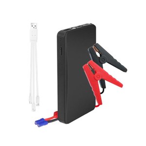 Fresh Fab Finds FFF-GPCT2660 12V Démarreur Jumper de voiture 360A Hauteur maximale 20000mAh Batterie Chargeur Power Bank Portable Booster avec 3 Modes de lampe de poche et n°44; Noir - unisexe