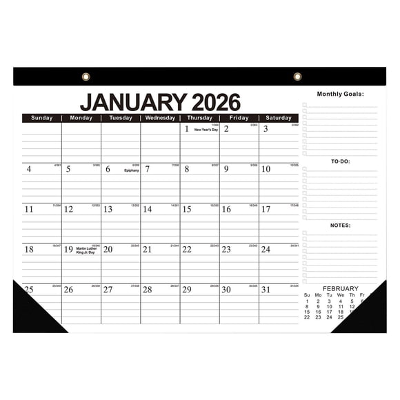 Tumotour 12 Month Calendar January 2026- December 2026 Wall Calendar 2026