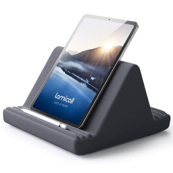 Lamicall Pillow Pad, Tablet Pillow Stand Holder : Multi-Angle Tablet Stand for Bed Sofa, Compatible with iPad Pro 9.7, 10.5, 12.9 Air Mini 6 5 4 3 2,