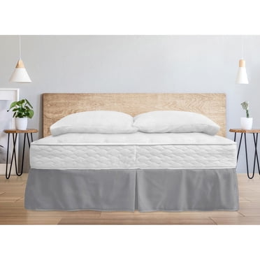 Safdie & Co. Bedskirt Woven Microfiber Q Grey