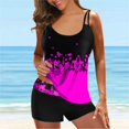 thumbnail image 2 of CNKOO Women‘S Tankini Large Bikini Digital Suspender Beach Split Swimsuit, 2 of 3
