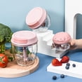 thumbnail image 4 of Manual Food Processor Mini Pull String for Veggies  Ginger  Fruits  Nuts  Herbs  etc  Blue Medium, 4 of 7