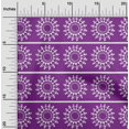 thumbnail image 1 of oneOone Georgette Viscose Fabric Stripe & Mandala Block Print Fabric BTY 42 Inch Wide, 1 of 4