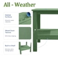 thumbnail image 4 of Adirondack Table Outdoor Side Table 18-inch Double Deck Square HIPS End Table Storage Rack Save Space, 4 of 7