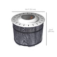 thumbnail image 3 of Outsunny Smokeless Fire Pit with Mat, 20" Firepit, Magnesium Oxide, Black, 3 of 10