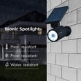 thumbnail image 2 of Bell + Howell Bionic Spotlight Solar Spot 25 Feet Motion Sensor, Sun Panels, Waterproof Frost Resistant Patio, Yard and Outdoor Lighting - 5Pk Black, 2 of 4