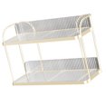 thumbnail image 3 of Storage Holder, Versatile Using Double Layer Easy Installation Storage Rack Organizer Destop Organizer  For Kitchen For Comestics, 3 of 8