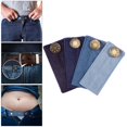 thumbnail image 4 of 4 Pcs Elastic Waist s,Adjustable Waistband Expanders for Men And Women,Jeans Pants Button Set (4 Colors), 4 of 10