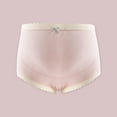 thumbnail image 4 of Ladies Comfortable Prenatal Solid Color Large Size Short High Waist Lace Abdominal Maternity Panties Underwear, 4 of 5