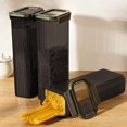 thumbnail image 2 of Boîte de Rangement Hermétique pour Céréales - Organisateur de Cuisine en Plastique Transparent, Boîte Alimentaire Empilable Pour, Gris, JKODE, 2 of 9
