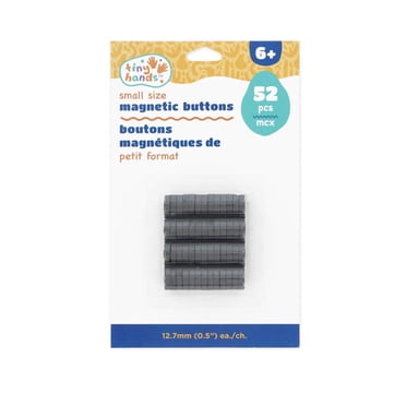 TINY HANDS Round Magnetic Buttons 12.7 mm (1/2 in), 52-Pack, 12 mm (0.47 in)