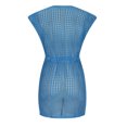 thumbnail image 5 of Cache-maillots pour Maillots de Bain Mode Femme Col Rond Manches Courtes Ample Ajouré Blouse de Plage Maillot de Bain Cache-Maillots pour Femmes en Liquidation, 5 of 5