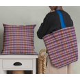 thumbnail image 5 of Soimoi Blue Silk Fabric Gingham Check Decor Fabric Printed Yard 42 Inch Wide, 5 of 5