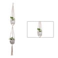 thumbnail image 3 of Hi,Fancy Support de Pot de Fleurs Intérieur Extérieur Panier Suspendu Corde en Coton Support de Pot de Plante, WD029, 3 of 7