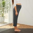 thumbnail image 3 of EGNMCR Leggings pour Femmes Mode Décontractée pour Femmes Tempérament Uni Micro Pull Ajusté Pantalon Évasé Pantalons, 3 of 8