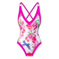 thumbnail image 3 of ZheElen Rétro Vintage Maillot de Bain d'Une Seule Pièce pour les Femmes Maillots de Bain Réglables Modestes et à la Mode Rose Oiseau Rouge L 1Set, 3 of 6