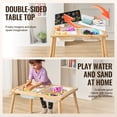 thumbnail image 3 of VEVOR Kids Sensory Table Indoor Wooden Play Sand Water Table with 3 Storage Bins, 3 of 9