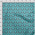 thumbnail image 3 of oneOone Viscose Chiffon Fabric Argyle Style Ikat Decor Fabric Printed BTY 42 Inch Wide, 3 of 4