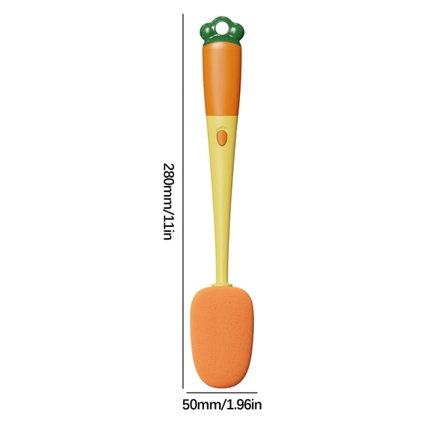 weibbin Cleaning Brushes with Handles - Long-handle Household Multi-function Cup Washing Brush, Carrot Brush, Three-purpose Cup Brush, Bottle Brush, Cleaning Brush
