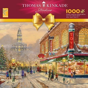 Ceaco Thomas Kinkade Un vœu de Noël 1000-Piece Puzzle d'entrelacement pour adultes Âges 14+