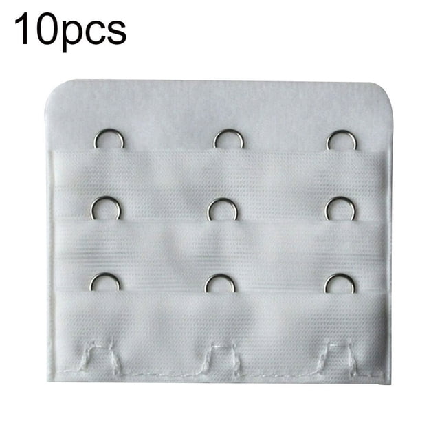 MesaSe Ensemble de 10 Pcs Rallonge de Soutien-Gorge pour Femmes à 3 Rangées et 3 Crochets, Agrafes, Bretelles, Bande d'Extension