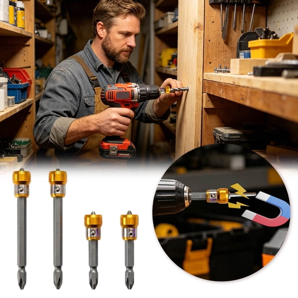 Svmmer 4 Piece PH2 Screw Fixed Drill Bit Made Of High S2 Steel With Strong Magnetism For Fixing Screw Connections Drives DIY Woodworking