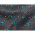 thumbnail image 4 of oneOone Viscose Jersey Fabric Leaves|Bird & Floral Block Decor Fabric Printed BTY 60 Inch Wide, 4 of 5