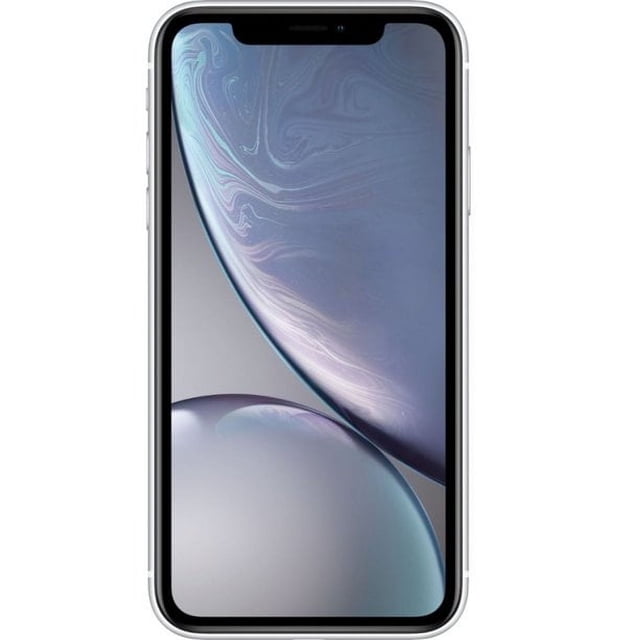 Apple iPhone XR 64 Go Blanc Entièrement Déverrouillé (Remis à Neuf) avec un Écran LCD Liquid Retina de 6,1 Pouces. Ce Téléphone Cellulaire Déverrouillé Est IP67 Résistant à l'Eau et à la Poussière, Testé Professionnellement et Entièrement Fonctionnel. Il Présente une Finition Blanche avec des Micro-Rayures Minimales et Peut Inclure des Accessoires Compatibles.
