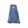 thumbnail image 2 of Pack of 10 Synthetic String Mop Heads, with Narrow Strips, Looped End, Blue, Attax Pro, 2 of 5