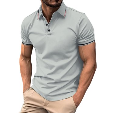 Ketyyh-chn99 Polo T-Shirts pour Hommes Coupe Classique Chemises pour Hommes 2024 Tuniques Chemises Été Décontracté Chic T-Shirt Noir,3TG