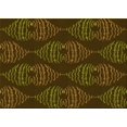 thumbnail image 1 of Ahgly Company Machine Washable Indoor Rectangle Transitional Dark Yellow Green Area Rugs, 2' x 5', 1 of 7