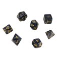 thumbnail image 1 of Maoww 7 Pcs/Set dés de Jeu Numérique Amusants RPG Résine Multi-Faces dés en Polyèdre, 1 of 1