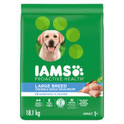 Iams Chicken & Whole Grains Recipe Adult Large Breed Dry Dog Food 18.1 kg