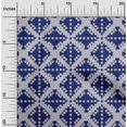 thumbnail image 1 of oneOone Viscose Chiffon Fabric Check Kasuri Decor Fabric Printed BTY 42 Inch Wide, 1 of 4