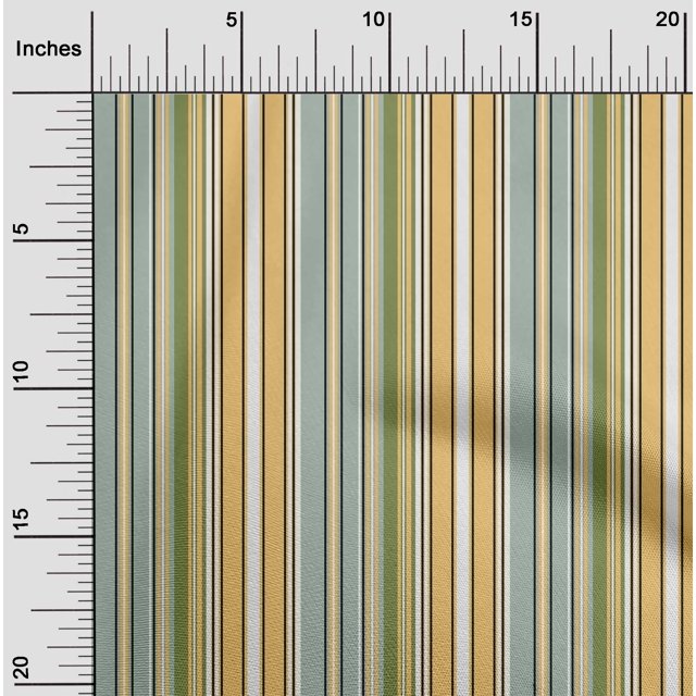 oneOone Cotton Poplin Fabric Multicolor Stripe Print Sewing Fabric BTY 56 Inch Wide