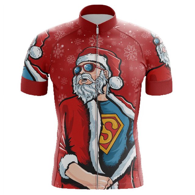 Superman Santa Men's Cycling Jersey - 5XL