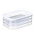 thumbnail image 1 of Binwennn Storage Container For Fridge Storage Stackable Lunch Meat Storage Ham And Cheese Container For Fridge Cold Storage With Lid. Silicone Sealer Bags Small Food Prep Bag Holder Collapsible Food, 1 of 4