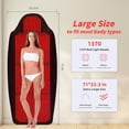 thumbnail image 1 of Red Light Therapy Mat, 107W Full Body LED Light Mat with Remote Control, 5 Power Modes, 90-Min Timer, 71 x 33.3 inches, 1 of 5
