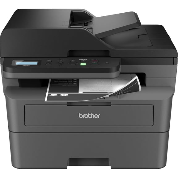 Brother DCP-L2640DW Imprimante multifonction laser monochrome professionnelle compatible avec Refresh, avec impression, copie et numérisation mobiles et cartouche de 700 pages