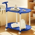 thumbnail image 4 of KTTECTOA Table d'Appoint Roulante avec Roues Crème Table d'Extrémité Mobile-Table de Chevet de Chambre Table de Salon Table Gigogne Portable pour Petits Espaces Liquidation Maison Canada Days Ornements de Noël, 4 of 6