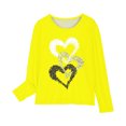 thumbnail image 4 of RXIRUCGD Chemises à Manches Longues pour Filles, Col Rond Mignon, Blouses Décontractées Élégantes (Jaune, Taille : 3 Ans), 4 of 5