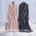 thumbnail image 4 of AherBiu Women's Robes Plush Warm Soft Long Robe Fleece Winter Party Housecoat Bathrobe with Pockets, 4 of 4