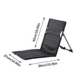 thumbnail image 3 of Portable Ultralight Folding Chair For Outdoor Camping Fishing Or Backpacking With Backrest And Compact Design In Black E-215 Black, 3 of 8