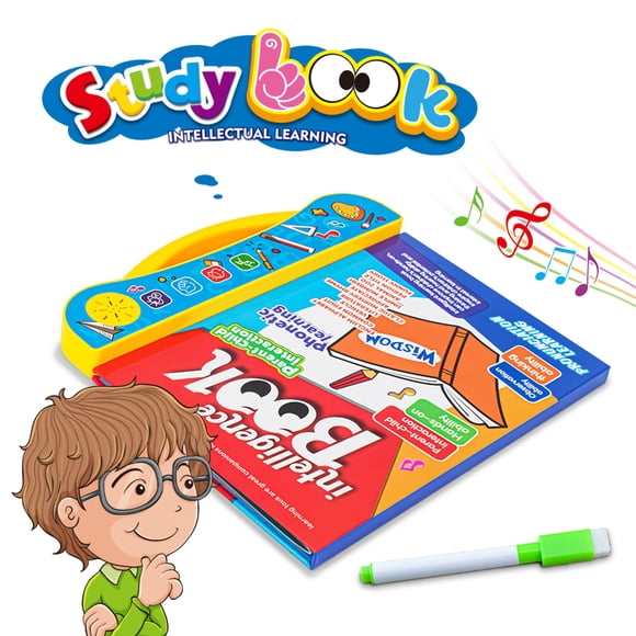 HOARBOEG Children's Toys PuzzleToys Christmas Gifts ABC Sound Book For Children Interactive Toy English Letters Words And Shapes Educational Toys For Toddlers Learning Toys For 3 Years And Older