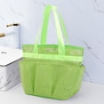 thumbnail image 1 of Home Textile Storage Optimized Mesh Shower Caddy for College Dorms with Expanded Pockets and Handles Portable Tote Bag for Toiletries Bathroom Camping and Travel, 1 of 3