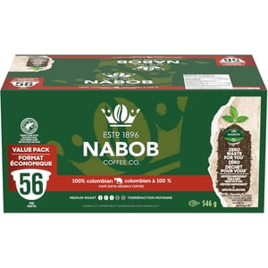Pack of 2 - Nabob 100% Colombian Coffee Certified Compostable Pods, 546 g Box