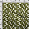 thumbnail image 2 of oneOone Rayon Olive Green Fabric Florals Craft Projects Decor Fabric Printed By The Yard 56 Inch Wide-H26, 2 of 4