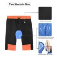 thumbnail image 4 of Tignapoo Cuissards de Cyclisme Améliorés avec Doublure Rembourrée - Orange/noir, Taille TG, Tailles EU, 4 of 6